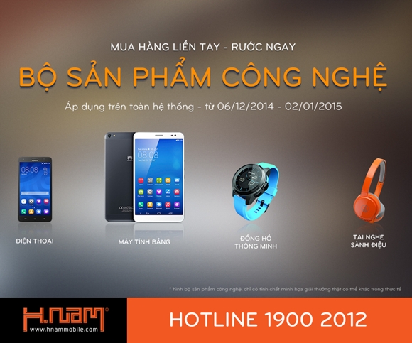 Hnam Mobile quay so trung thuong san pham cong nghe tri gia gan 60 trieu dong