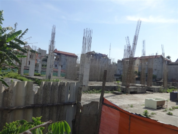 Dự án “Khu nhà ở kinh doanh” của Housing Group tại Phú Thượng ngày 21/5/2014.