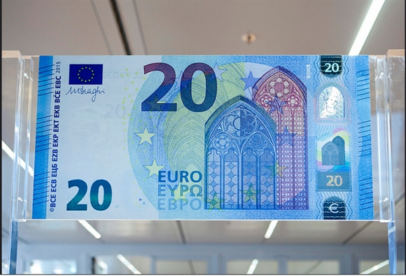Mặt thứ 2 của tờ tiền 20 euro mới