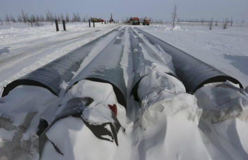 Đường ống chuyển dầu từ mỏ Suzunskoye đến Vankor . Ảnh: Reuters