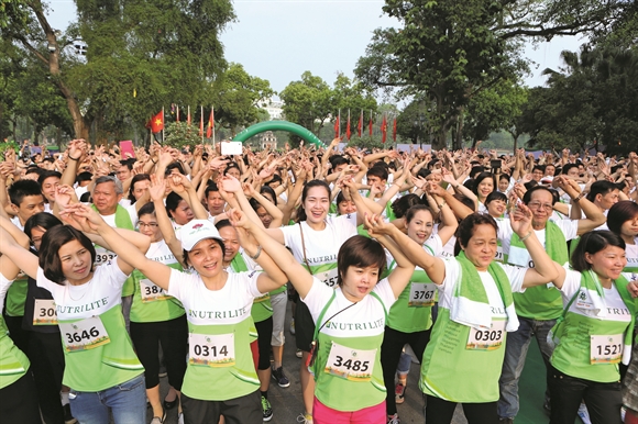 Sự kiện của Amway đã thu hút được hơn 3.000 người Hà Nội tham gia
