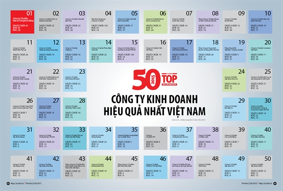 Top 50 Cong ty kinh doanh hieu qua nhat Viet Nam: Xu huong va bai hoc