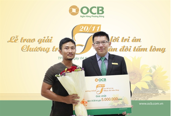 OCB: Am tinh le trao giai 