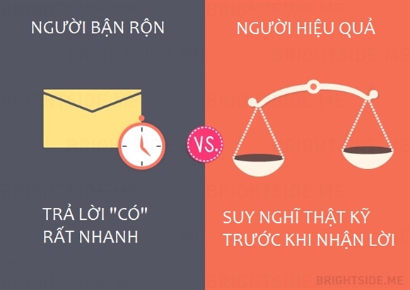 Su khac biet giua nguoi lam viec hieu qua va nguoi ban ron