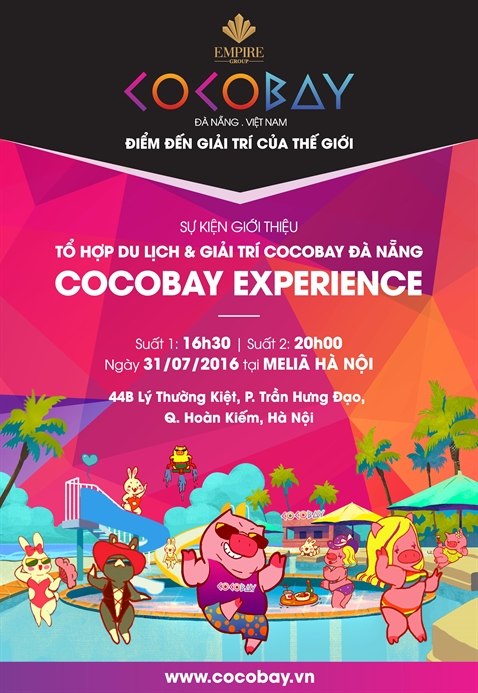 Hoanh trang su kien giai tri Cocobay Experience