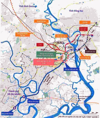 Metro so 1 cua TP HCM duoc keo dai den Binh Duong, Dong Nai