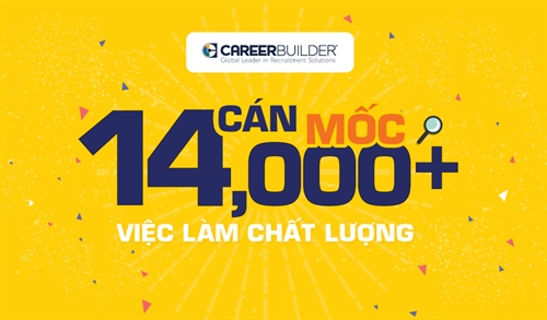 Thang 3/2017, CareerBuilder Vietnam chinh thuc can moc 14.000 viec lam dang tuyen