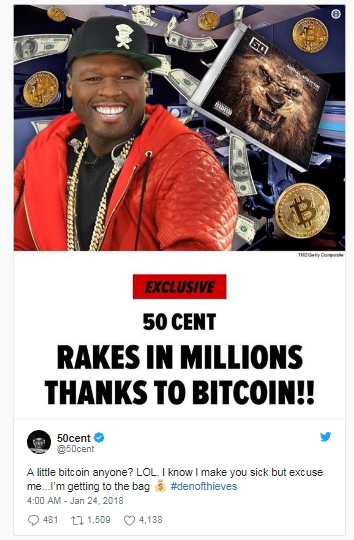 50 Cent kiem duoc 8 trieu USD nho ban album bang bitcoin?