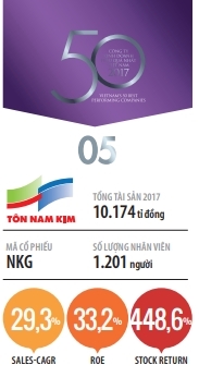 Top 50 2018: Cong ty Co phan Thep Nam Kim