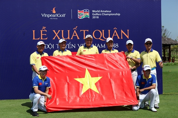 Doi tuyen Golf Viet Nam quyet tam bao ve chuc vo dich tai Giai WAGC 2018