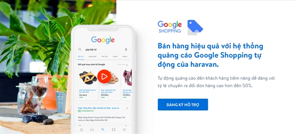 Ra mat nen tang quang cao tu dong tren Google Shopping