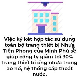 Nhua Tien Phong bat tay Minh Phu cong nghe hoa nganh tom