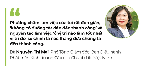 Ba Nguyen Thi Mai - Pho Tong Giam Doc Chubb Life Viet Nam: Cung nhau de tien xa hon