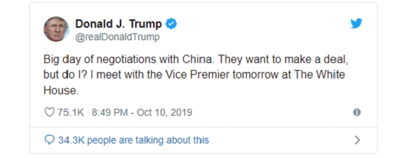 Dòng Twiter của Tổng thống Donald Trump