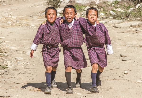Children in Bhutan. Photo: Shutterstock 
