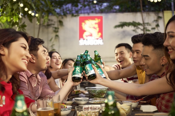 Monthly consumption of Sabeco beer could be 5.7 cans each person by 2021. Photo courtesy of Sabeco