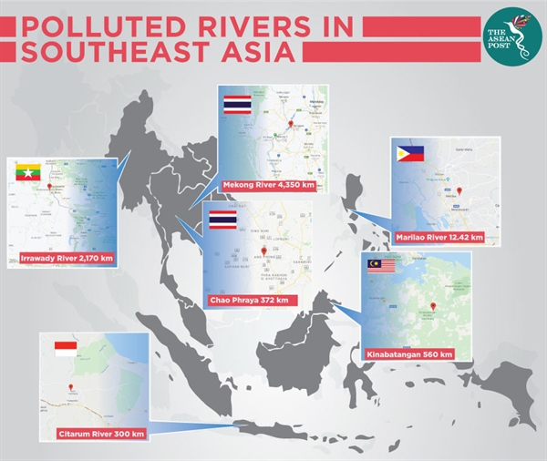 Các dòng sông bị ô nhiểm ở Đông Nam Á