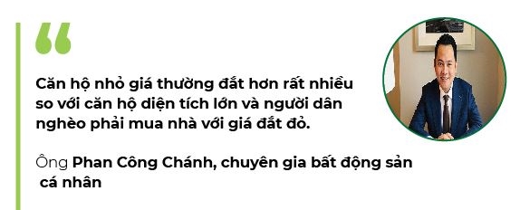 Gia can ho dien tich nho: Tuong re ma khong re