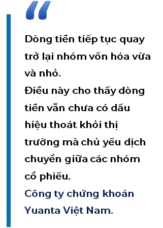 Thi truong chung khoan tang manh trong thang 5, dong tien huong vao nhom co phieu vua va nho