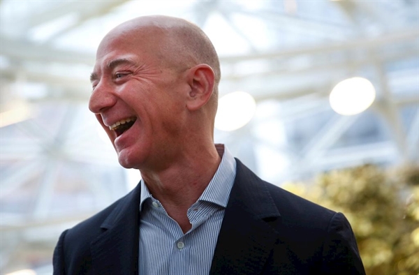 CEO Amazon Jeff Bezos. Ảnh: Reuters