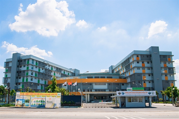 Bệnh viện TWG - Sản Nhi Long An, một công trình xã hội hóa y tế tiêu biểu, chuẩn bị đi vào hoạt động.