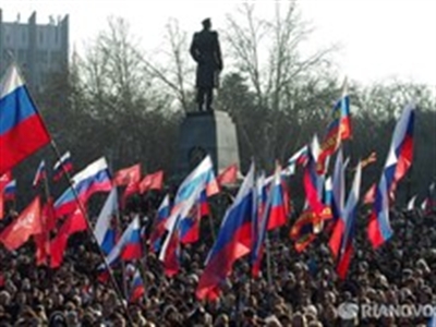 Ukraine: Biểu tình lớn ủng hộ Crimea sáp nhập vào Nga