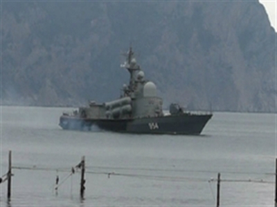 Tàu chiến Nga xuất hiện ngoài khơi Ukraine