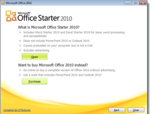 Microsoft ngừng cấp Office Starter 2010 cho PC mới