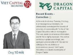 Chứng khoán Bản Việt chấp nhận hòa giải với Dragon Capital