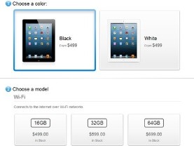 Apple Store bắt đầu bày bán iPad thế hệ thứ 4