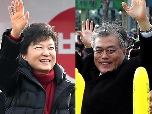 Bầu cử Hàn Quốc: Bà Park Geun-hye tạm dẫn trước