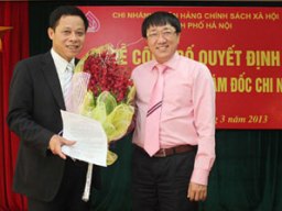Ông Nguyễn Kim Phung giữ chức Giám đốc ngân hàng chính sách xã hội Hà Nội