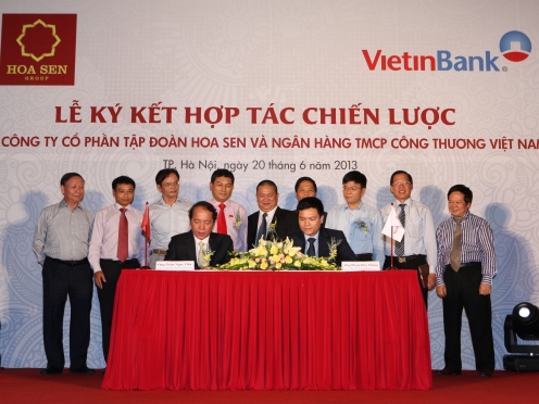 VietinBank cấp hạn mức tín dụng 2.500 tỷ đồng cho Tập đoàn Hoa Sen