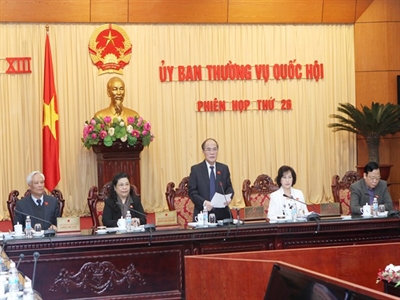 Khai mạc Phiên họp Ủy ban Thường vụ Quốc hội khóa XIII