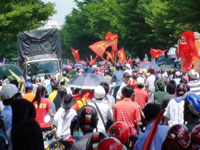 Nhiều kẻ kích động công nhân trong cuộc biểu tình phản đối Trung Quốc