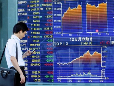 Hầu hết chứng khoán châu Á giảm điểm sau báo cáo GDP Nhật Bản