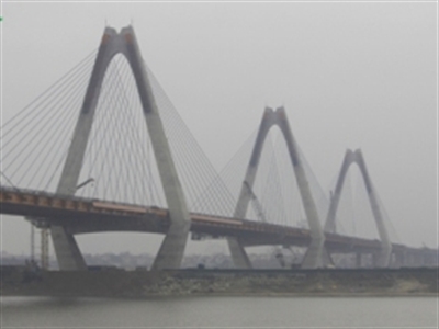 Cầu Nhật Tân sẽ khánh thành vào tháng 12/2014