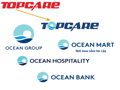 Ocean Group yêu cầu Topcare sửa logo