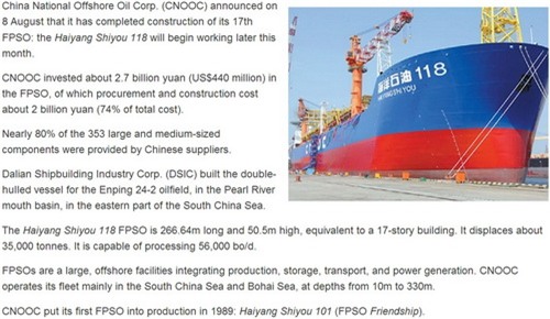 Trung Quốc sắp tung hạm đội ‘nhà máy lọc dầu trên biển’ ra biển Đông