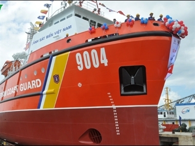 Hạ thủy tàu Cảnh sát biển đa năng 9004 tại Đà Nẵng