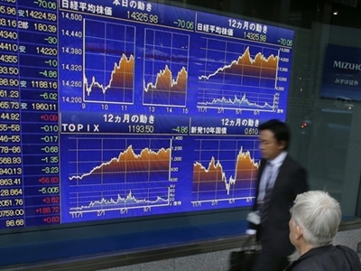 Chứng khoán châu Á giảm do cổ phiếu tại Trung Quốc bất ngờ giảm mạnh