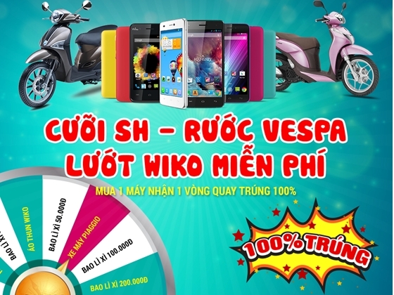 Smartphone Wiko mua 1 nhận 2 liên tục 60 ngày ưu đãi