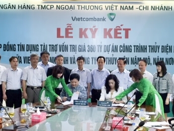 Vietcombank cho vay 360 tỷ đồng dự án thủy điện Bản Ang
