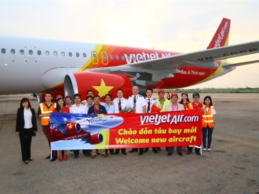 Vietjet nhận tàu bay thứ 24, tăng thêm 1.500 chuyến bay