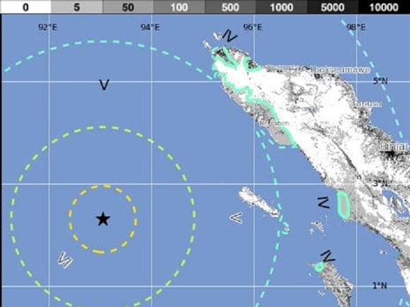 Động đất mạnh 6,1 độ Richter tại đảo Sumatra, Indonesia