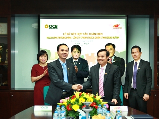 OCB ký kết hợp tác toàn diện với Công ty Khai thác và Quản lý Khu Công nghiệp Đặng Huỳnh