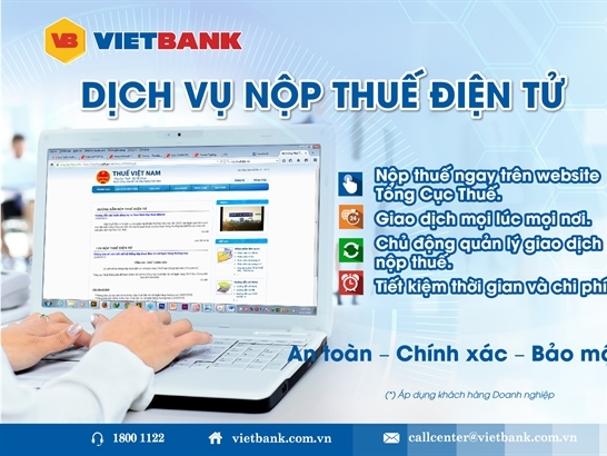 Nộp thuế điện tử tại VietBank