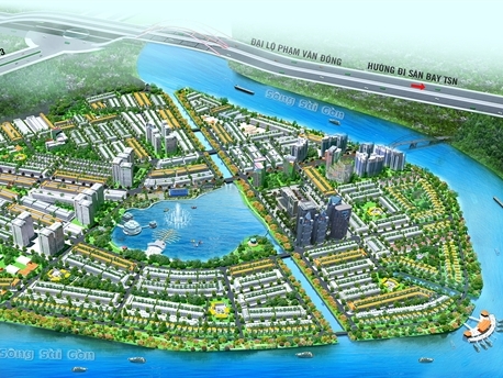 Khởi công xây nhà tại Khu đô thị xanh bên sông Sài Gòn