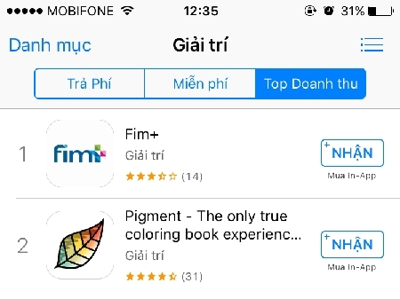 Fim+: Gương mặt quán quân mới của App Store tại Việt Nam