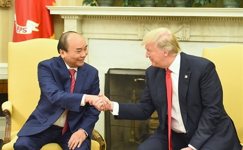 Thủ tướng Nguyễn Xuân Phúc hội đàm với Tổng thống Donald Trump